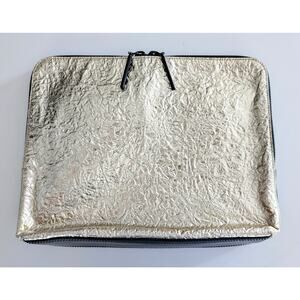 3.1 Phillip Lim Medium 31 Minute Bag Clutch Gold Foil Leather AH14-0082CRI
